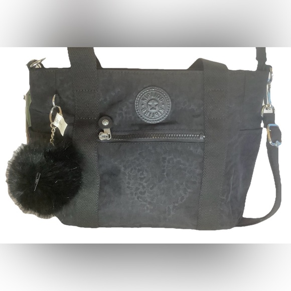 Kipling Black JAYLA Small Shimmering Spot Bag nwt - Picture 4 of 16